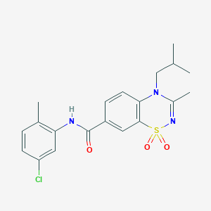 N-(5-chloro-2-methylphenyl)-4-isobutyl-3-methyl-4H-1,2,4-benzothiadiazine-7-carboxamide 1,1-dioxide