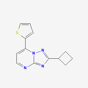 2-Cyclobutyl-7-(thiophen-2-yl)[1,2,4]triazolo[1,5-a]pyrimidine