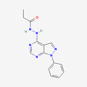 N'-(1-phenyl-1H-pyrazolo[3,4-d]pyrimidin-4-yl)propanehydrazide