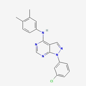 1-(3-chlorophenyl)-N-(3,4-dimethylphenyl)-1H-pyrazolo[3,4-d]pyrimidin-4-amine