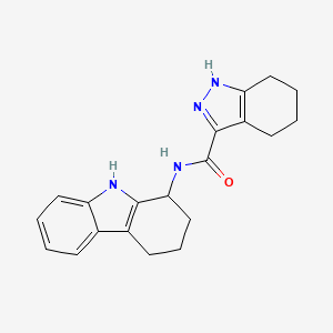 molecular formula C20H22N4O B11221355 N-(2,3,4,9-tetrahydro-1H-carbazol-1-yl)-4,5,6,7-tetrahydro-1H-indazole-3-carboxamide 