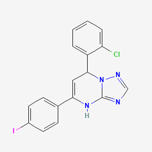 7-(2-Chlorophenyl)-5-(4-iodophenyl)-4,7-dihydro[1,2,4]triazolo[1,5-a]pyrimidine