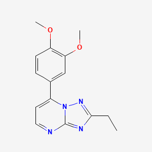 7-(3,4-Dimethoxyphenyl)-2-ethyl[1,2,4]triazolo[1,5-a]pyrimidine