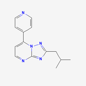 2-(2-Methylpropyl)-7-(pyridin-4-yl)[1,2,4]triazolo[1,5-a]pyrimidine