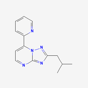 2-(2-Methylpropyl)-7-(pyridin-2-yl)[1,2,4]triazolo[1,5-a]pyrimidine