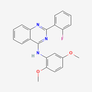 N-(2,5-dimethoxyphenyl)-2-(2-fluorophenyl)quinazolin-4-amine