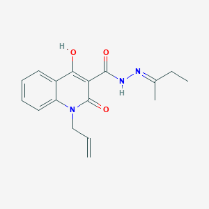 1-allyl-4-hydroxy-N'-[(E)-1-methylpropylidene]-2-oxo-1,2-dihydro-3-quinolinecarbohydrazide