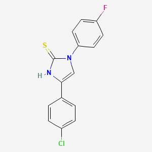 4-(4-Chloro-phenyl)-1-(4-fluoro-phenyl)-1H-imidazole-2-thiol