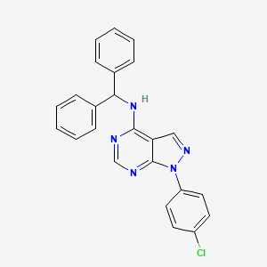 1-(4-chlorophenyl)-N-(diphenylmethyl)-1H-pyrazolo[3,4-d]pyrimidin-4-amine