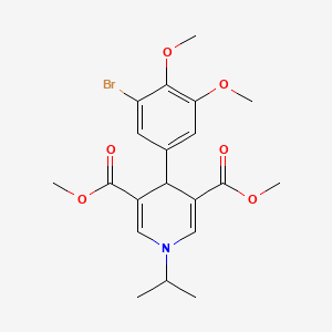 Dimethyl 4-(3-bromo-4,5-dimethoxyphenyl)-1-(propan-2-yl)-1,4-dihydropyridine-3,5-dicarboxylate