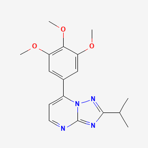 2-Isopropyl-7-(3,4,5-trimethoxyphenyl)[1,2,4]triazolo[1,5-a]pyrimidine