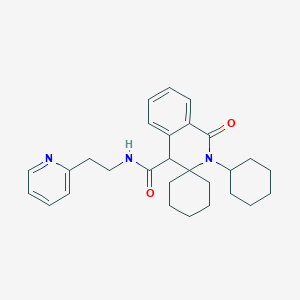 2'-Cyclohexyl-1'-oxo-N-[2-(pyridin-2-YL)ethyl]-2',4'-dihydro-1'H-spiro[cyclohexane-1,3'-isoquinoline]-4'-carboxamide