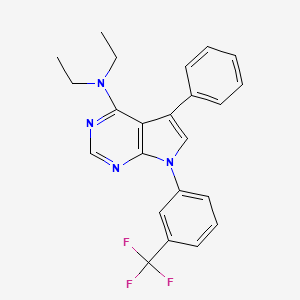 N,N-diethyl-5-phenyl-7-(3-(trifluoromethyl)phenyl)-7H-pyrrolo[2,3-d]pyrimidin-4-amine