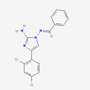 4-(2,4-dichlorophenyl)-N~1~-[(E)-phenylmethylidene]-1H-imidazole-1,2-diamine