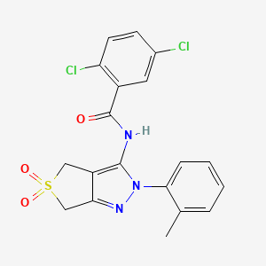 2,5-dichloro-N-[2-(2-methylphenyl)-5,5-dioxido-2,6-dihydro-4H-thieno[3,4-c]pyrazol-3-yl]benzamide