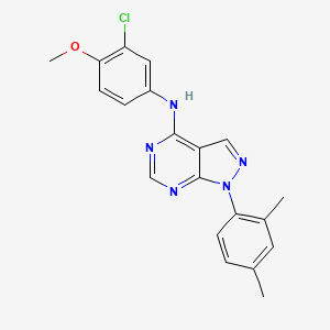 N-(3-chloro-4-methoxyphenyl)-1-(2,4-dimethylphenyl)-1H-pyrazolo[3,4-d]pyrimidin-4-amine