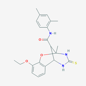 N-(2,4-dimethylphenyl)-10-ethoxy-2-methyl-4-thioxo-3,4,5,6-tetrahydro-2H-2,6-methano-1,3,5-benzoxadiazocine-11-carboxamide