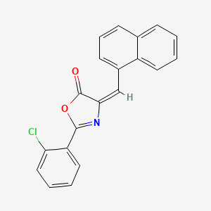 (4E)-2-(2-chlorophenyl)-4-(naphthalen-1-ylmethylidene)-1,3-oxazol-5(4H)-one