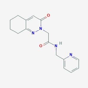 2-[3-oxo-5,6,7,8-tetrahydro-2(3H)-cinnolinyl]-N-(2-pyridylmethyl)acetamide