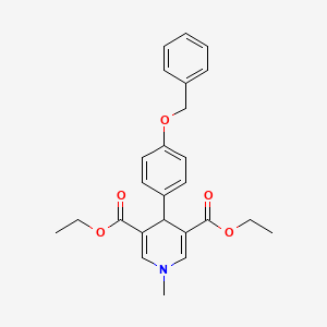 Diethyl 4-[4-(benzyloxy)phenyl]-1-methyl-1,4-dihydropyridine-3,5-dicarboxylate