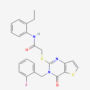 N-(2-ethylphenyl)-2-{[3-(2-fluorobenzyl)-4-oxo-3,4-dihydrothieno[3,2-d]pyrimidin-2-yl]sulfanyl}acetamide