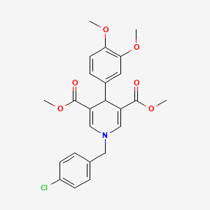 Dimethyl 1-(4-chlorobenzyl)-4-(3,4-dimethoxyphenyl)-1,4-dihydropyridine-3,5-dicarboxylate