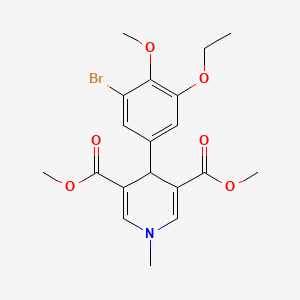 Dimethyl 4-(3-bromo-5-ethoxy-4-methoxyphenyl)-1-methyl-1,4-dihydropyridine-3,5-dicarboxylate