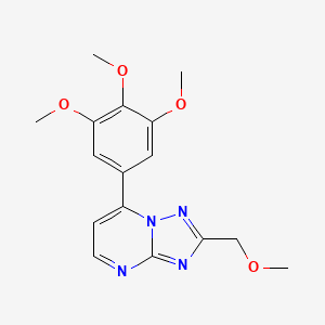 2-(Methoxymethyl)-7-(3,4,5-trimethoxyphenyl)[1,2,4]triazolo[1,5-a]pyrimidine