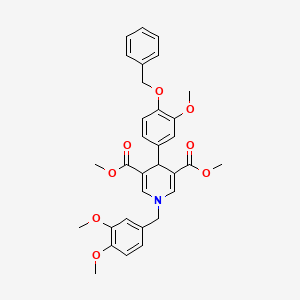 Dimethyl 4-[4-(benzyloxy)-3-methoxyphenyl]-1-(3,4-dimethoxybenzyl)-1,4-dihydropyridine-3,5-dicarboxylate