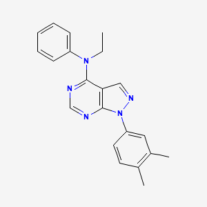 1-(3,4-dimethylphenyl)-N-ethyl-N-phenyl-1H-pyrazolo[3,4-d]pyrimidin-4-amine