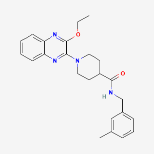 1-(3-ethoxyquinoxalin-2-yl)-N-(3-methylbenzyl)piperidine-4-carboxamide