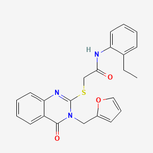 N-(2-ethylphenyl)-2-{[3-(furan-2-ylmethyl)-4-oxo-3,4-dihydroquinazolin-2-yl]sulfanyl}acetamide