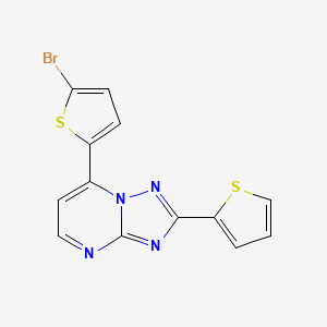 7-(5-Bromothiophen-2-yl)-2-(thiophen-2-yl)[1,2,4]triazolo[1,5-a]pyrimidine