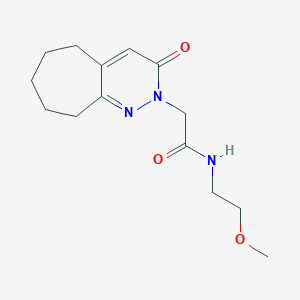 N-(2-methoxyethyl)-2-(3-oxo-3,5,6,7,8,9-hexahydro-2H-cyclohepta[c]pyridazin-2-yl)acetamide