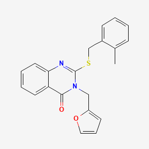 3-(furan-2-ylmethyl)-2-[(2-methylbenzyl)sulfanyl]quinazolin-4(3H)-one