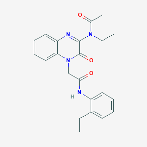 N-ethyl-N-(4-{2-[(2-ethylphenyl)amino]-2-oxoethyl}-3-oxo-3,4-dihydroquinoxalin-2-yl)acetamide