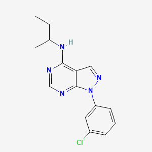 N-(butan-2-yl)-1-(3-chlorophenyl)-1H-pyrazolo[3,4-d]pyrimidin-4-amine