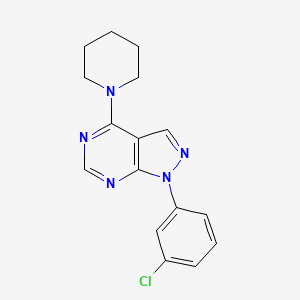 1-(3-chlorophenyl)-4-(piperidin-1-yl)-1H-pyrazolo[3,4-d]pyrimidine