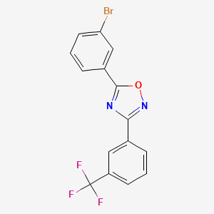 5-(3-Bromophenyl)-3-[3-(trifluoromethyl)phenyl]-1,2,4-oxadiazole