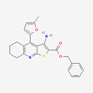 Benzyl 3-amino-4-(5-methylfuran-2-yl)-5,6,7,8-tetrahydrothieno[2,3-b]quinoline-2-carboxylate