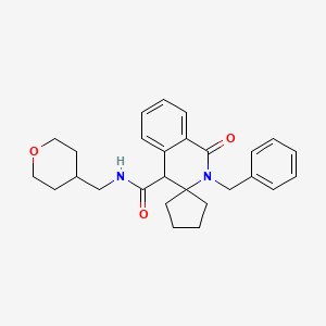 2'-Benzyl-N-[(oxan-4-YL)methyl]-1'-oxo-2',4'-dihydro-1'H-spiro[cyclopentane-1,3'-isoquinoline]-4'-carboxamide