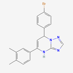 7-(4-Bromophenyl)-5-(3,4-dimethylphenyl)-4,7-dihydro[1,2,4]triazolo[1,5-a]pyrimidine