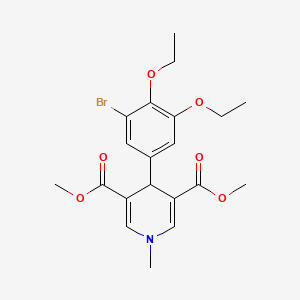 Dimethyl 4-(3-bromo-4,5-diethoxyphenyl)-1-methyl-1,4-dihydropyridine-3,5-dicarboxylate