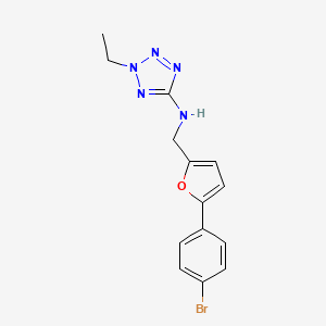 N-{[5-(4-bromophenyl)furan-2-yl]methyl}-2-ethyl-2H-tetrazol-5-amine