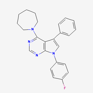 4-(azepan-1-yl)-7-(4-fluorophenyl)-5-phenyl-7H-pyrrolo[2,3-d]pyrimidine