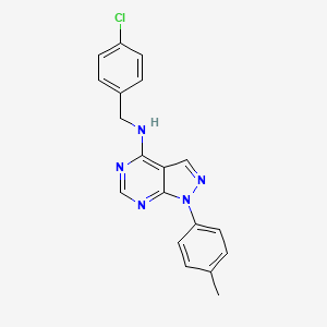 N-(4-chlorobenzyl)-1-(4-methylphenyl)-1H-pyrazolo[3,4-d]pyrimidin-4-amine