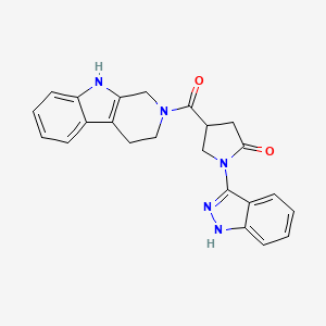 1-(1H-indazol-3-yl)-4-(1,3,4,9-tetrahydro-2H-beta-carbolin-2-ylcarbonyl)pyrrolidin-2-one