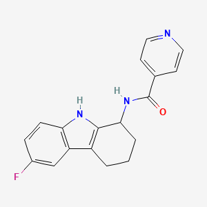 N-(6-fluoro-2,3,4,9-tetrahydro-1H-carbazol-1-yl)isonicotinamide