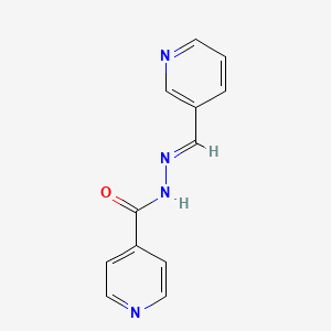 molecular formula C12H10N4O B11222564 N'-(3-Pyridinylmethylene)isonicotinohydrazide CAS No. 15017-31-9