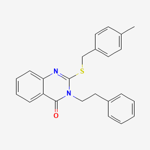 2-[(4-methylbenzyl)sulfanyl]-3-(2-phenylethyl)quinazolin-4(3H)-one